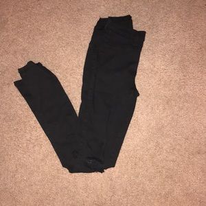 Black fashion nova jetting jeans